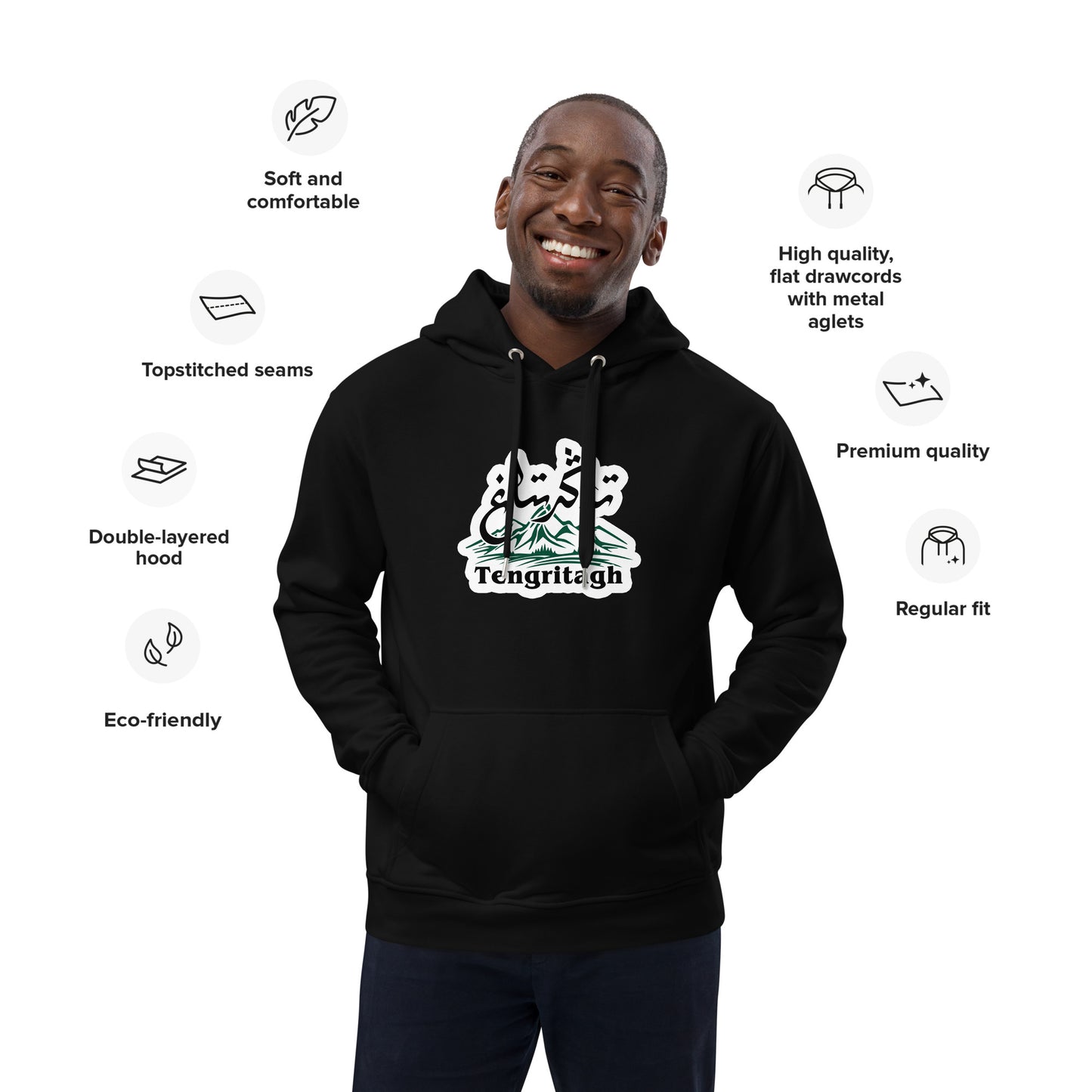 Tengritagh Premium eco hoodie for man
