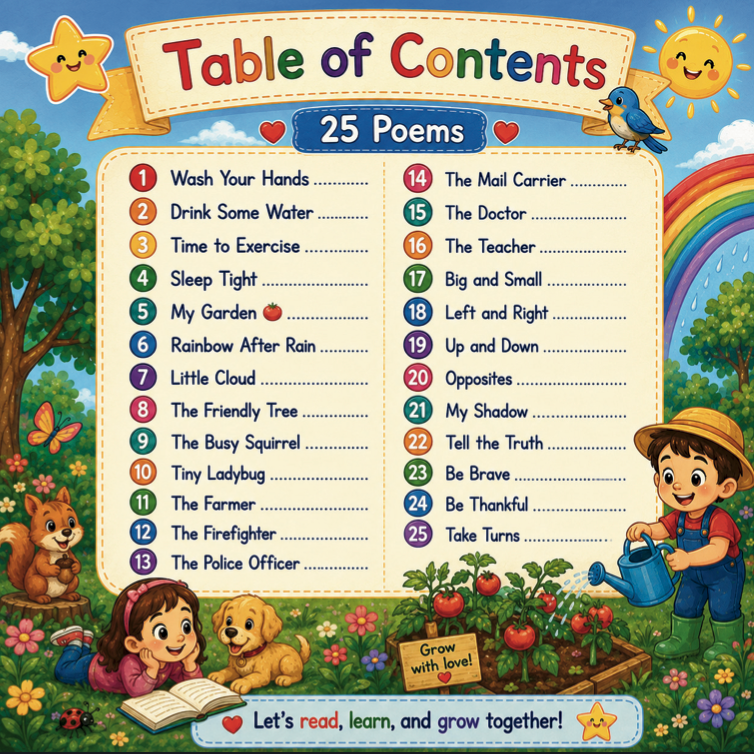Little Poems for Little Learners | Volume 2| Children's Poetry Book