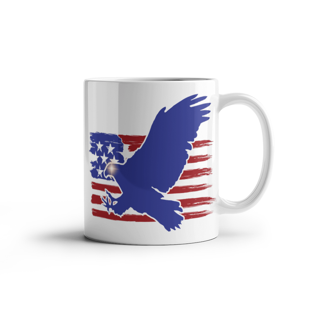 The USA eagle - White Ceramic Mug