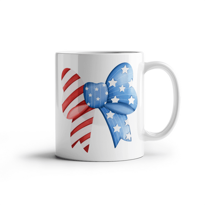 The USA Bow - White Ceramic Mug