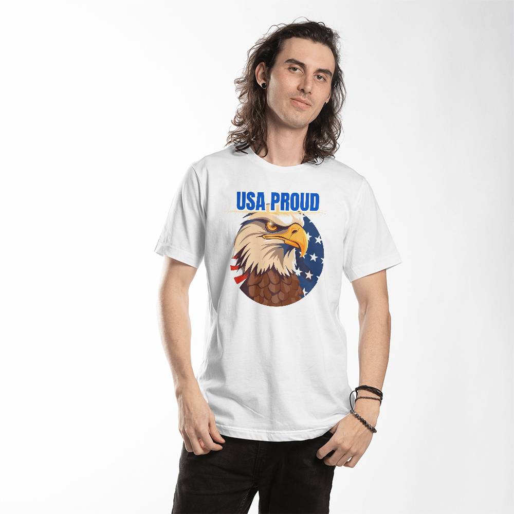 USA PROUD - Bella + Canvas 3001 Jersey Tee1