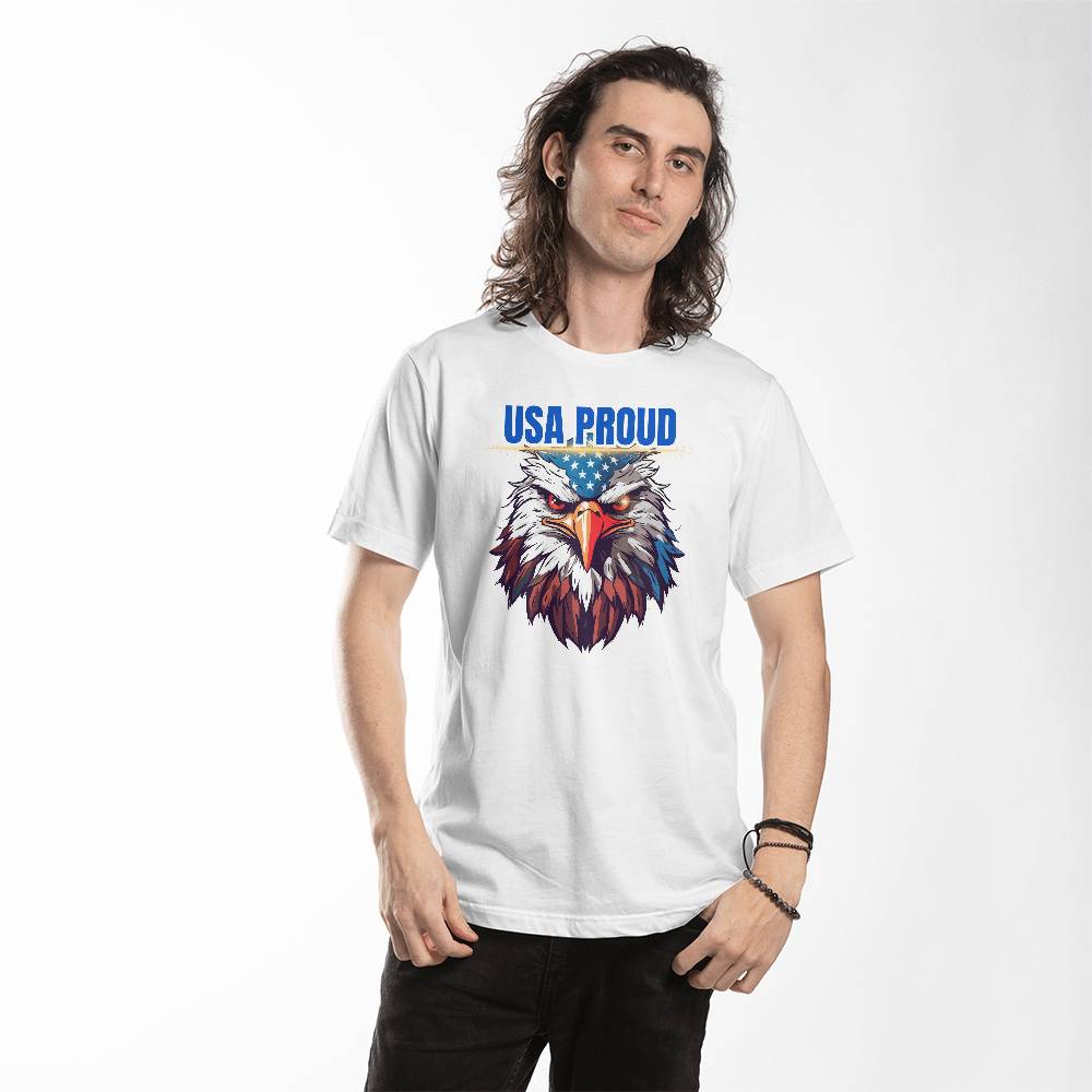 USA PROUD - Bella + Canvas 3001 Jersey Tee3