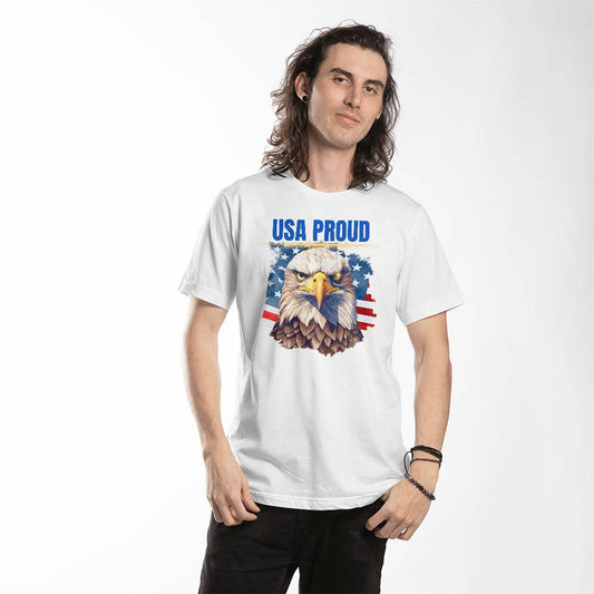 USA PROUD - Bella + Canvas 3001 Jersey Tee5