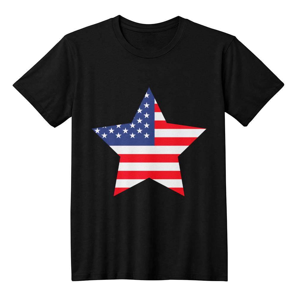 USA Proud Bella + Canvas 3001 Unisex T-Shirt Front Print 10