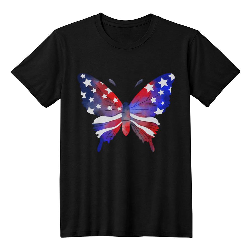 USA Proud - Bella + Canvas 3001 Unisex T-Shirt Front Print 14