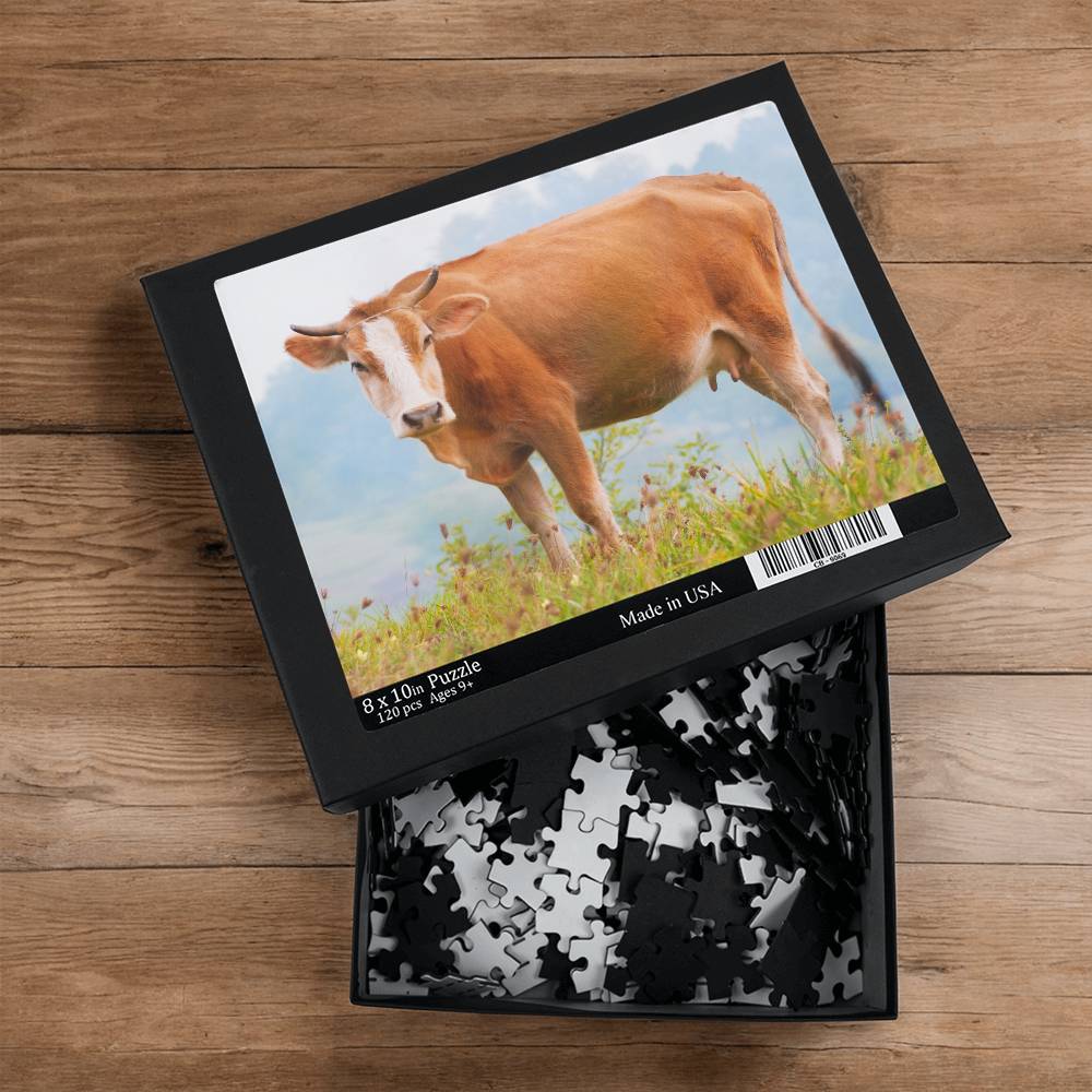 Animals Puzzle 8" x 10" (Small) Cow