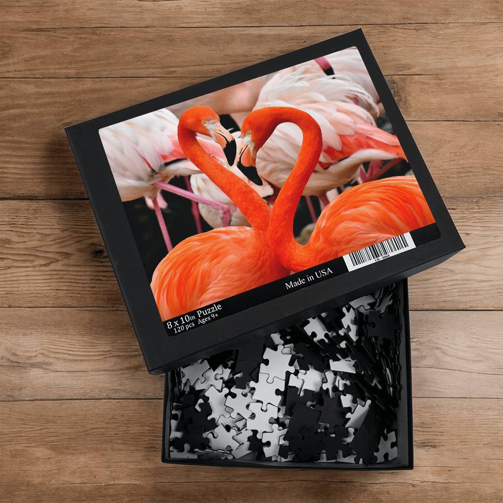 Animals Puzzle 8" x 10" (Small) Flamingo