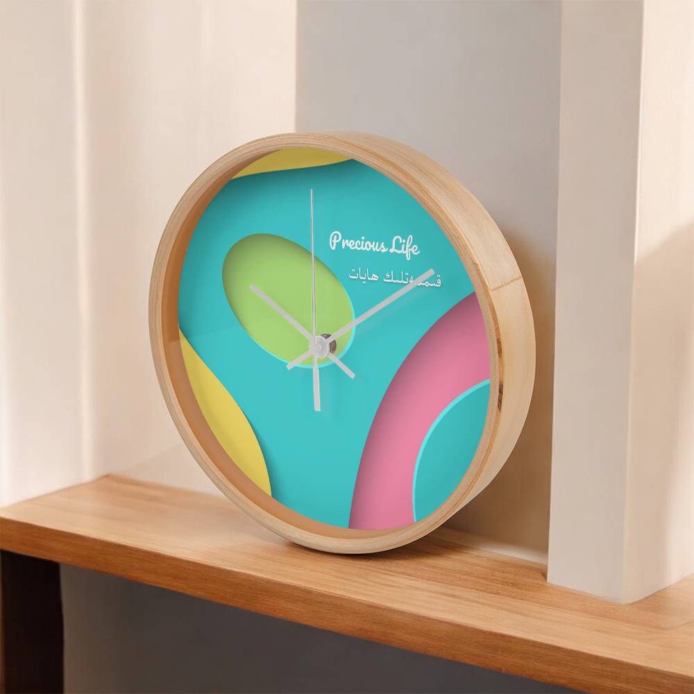 Precious Life The Wood Frame 10” Clock