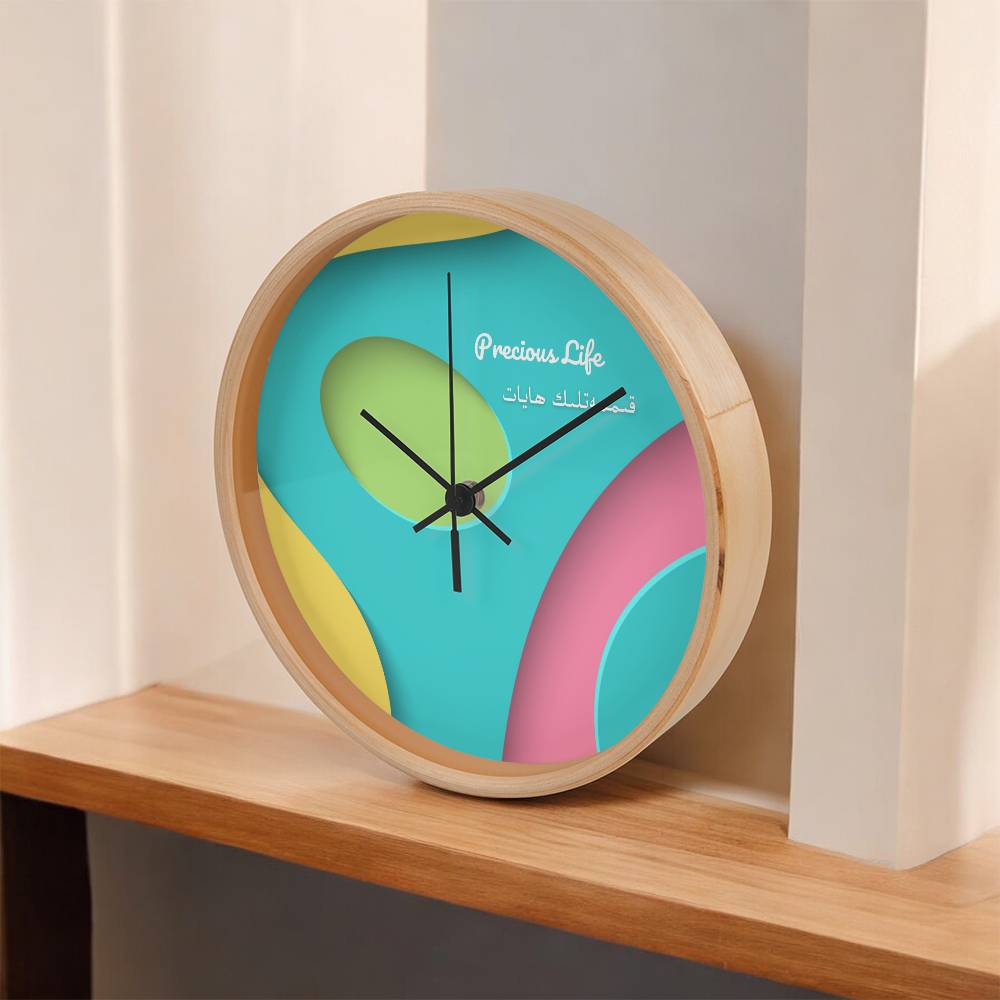 Precious Life The Wood Frame 10” Clock