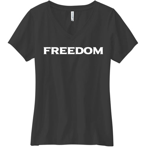 Freedom Women's V-Neck Tee